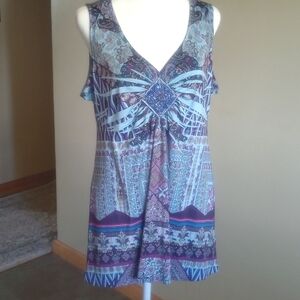 Apt 9 sleeveless blouse size L